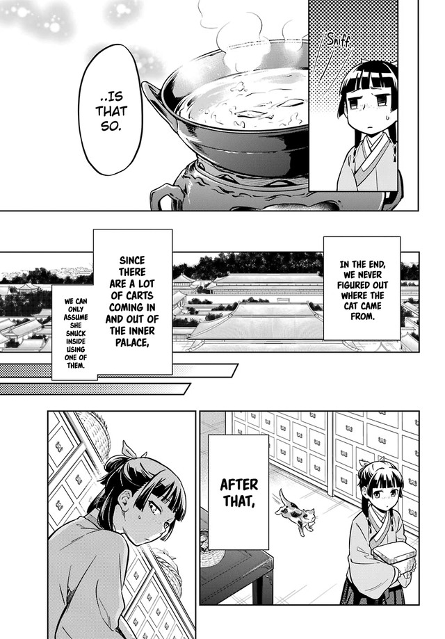 Kusuriya no Hitorigoto Chapter 42.2 page 14 - Chapter 42.2: Cat (Conclusion)