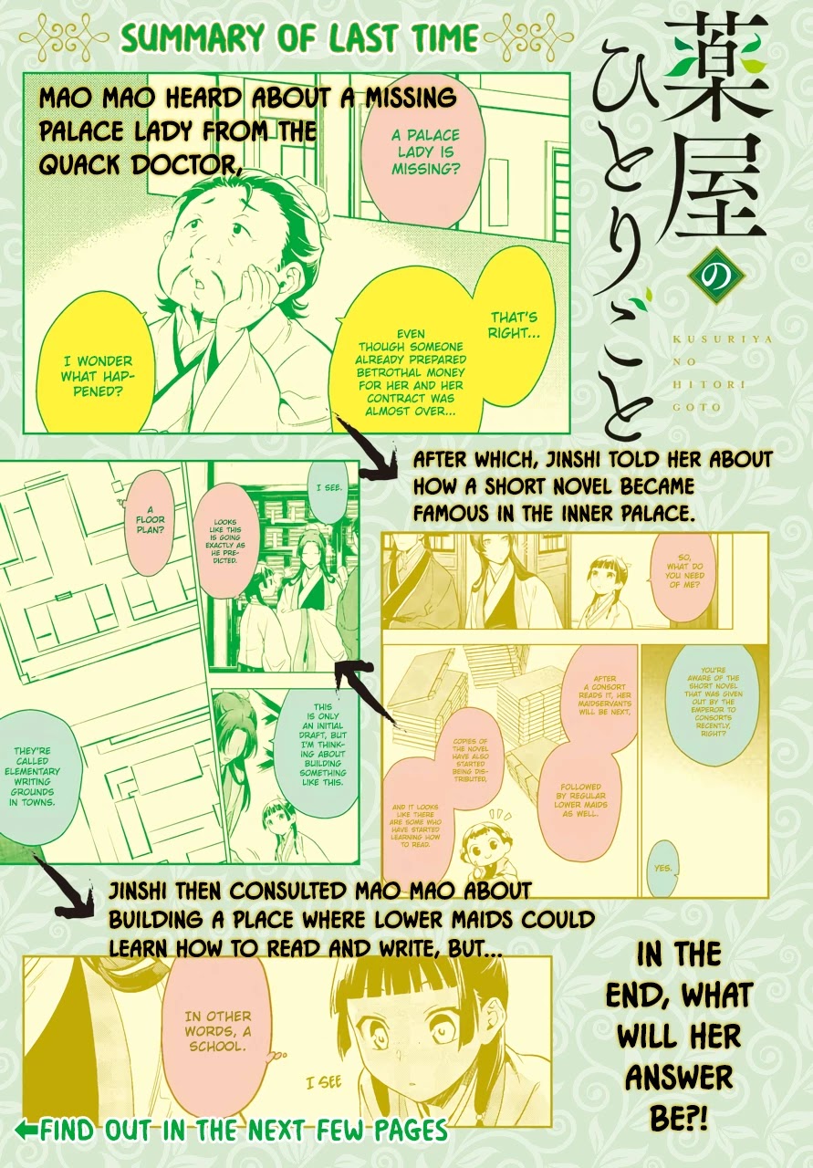 Kusuriya no Hitorigoto Chapter 44.2 page 1 - Chapter 44.2