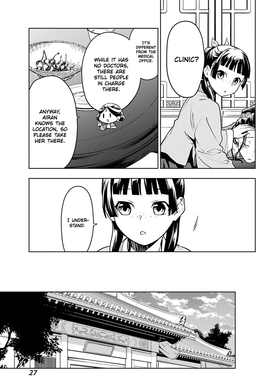 Kusuriya no Hitorigoto Chapter 49 page 15 - Chapter 49: The Clinic