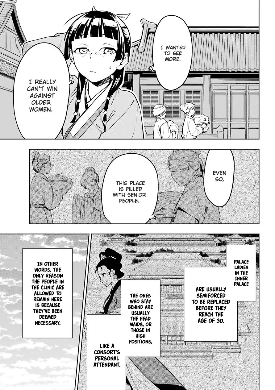 Kusuriya no Hitorigoto Chapter 49 page 21 - Chapter 49: The Clinic