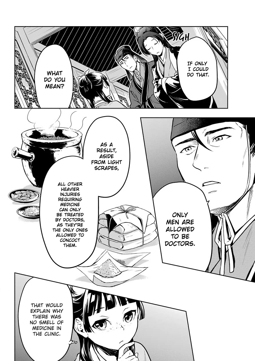 Kusuriya no Hitorigoto Chapter 49 page 26 - Chapter 49: The Clinic