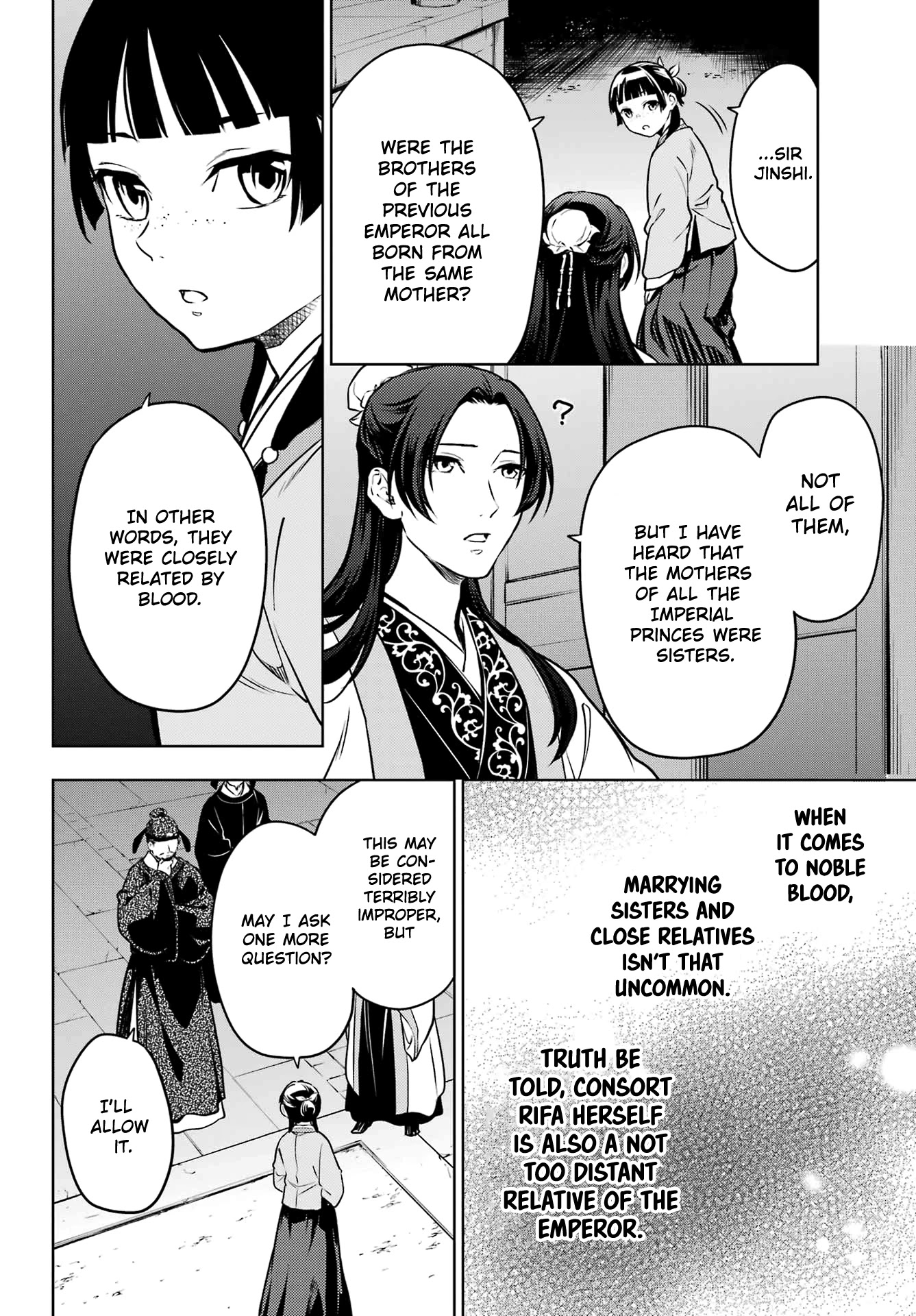 Kusuriya no Hitorigoto Chapter 53 page 28 - Chapter 53: The Shrine of Choosing (Part 1)