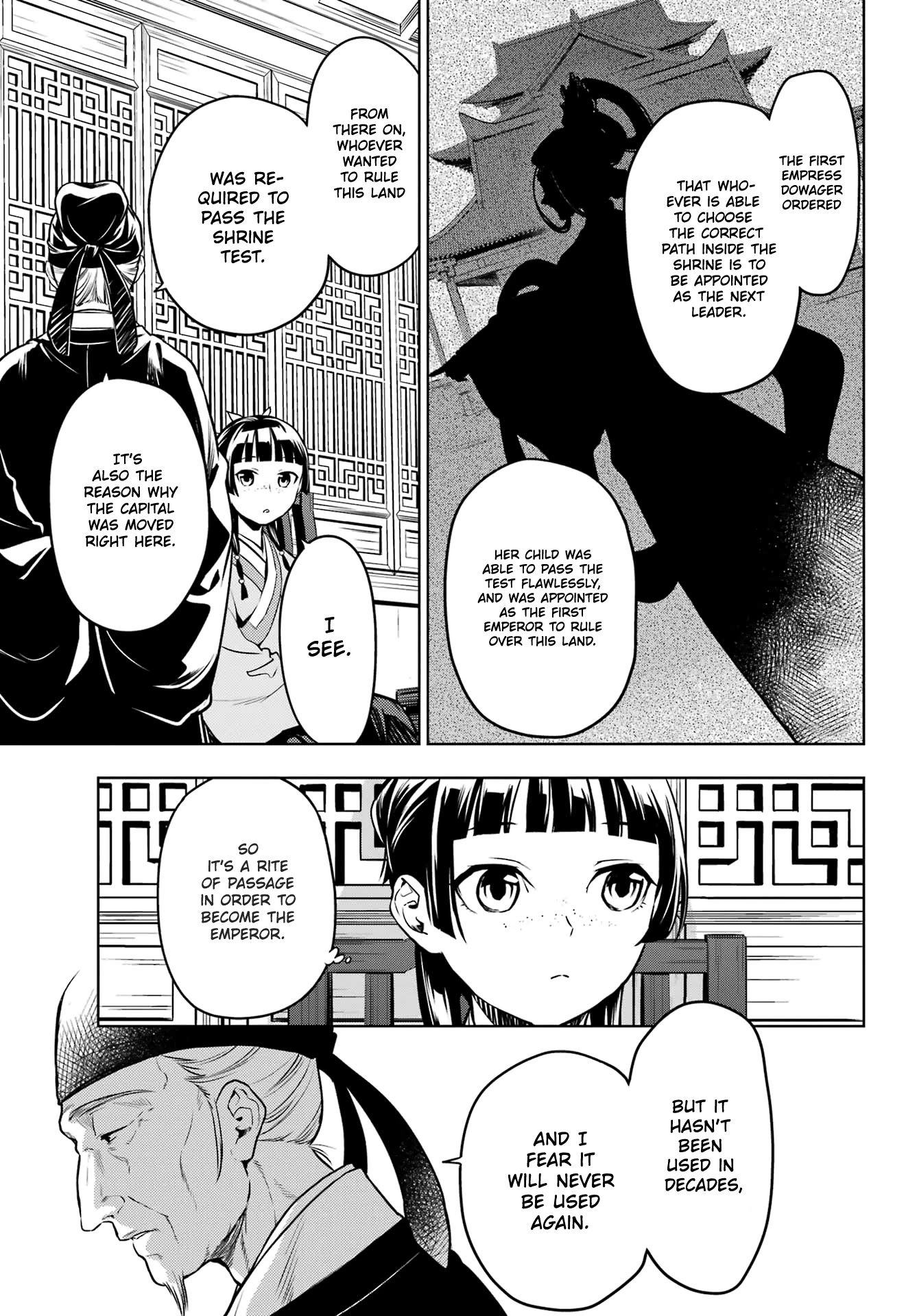 Kusuriya no Hitorigoto Chapter 53 page 9 - Chapter 53: The Shrine of Choosing (Part 1)