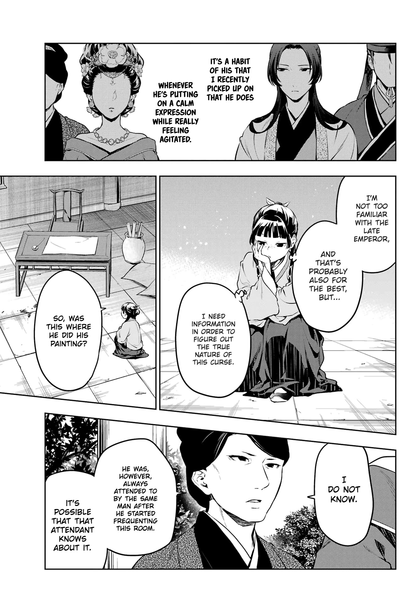 Kusuriya no Hitorigoto Chapter 57 page 5 - Chapter 57: The Late Emperor (Part 2)