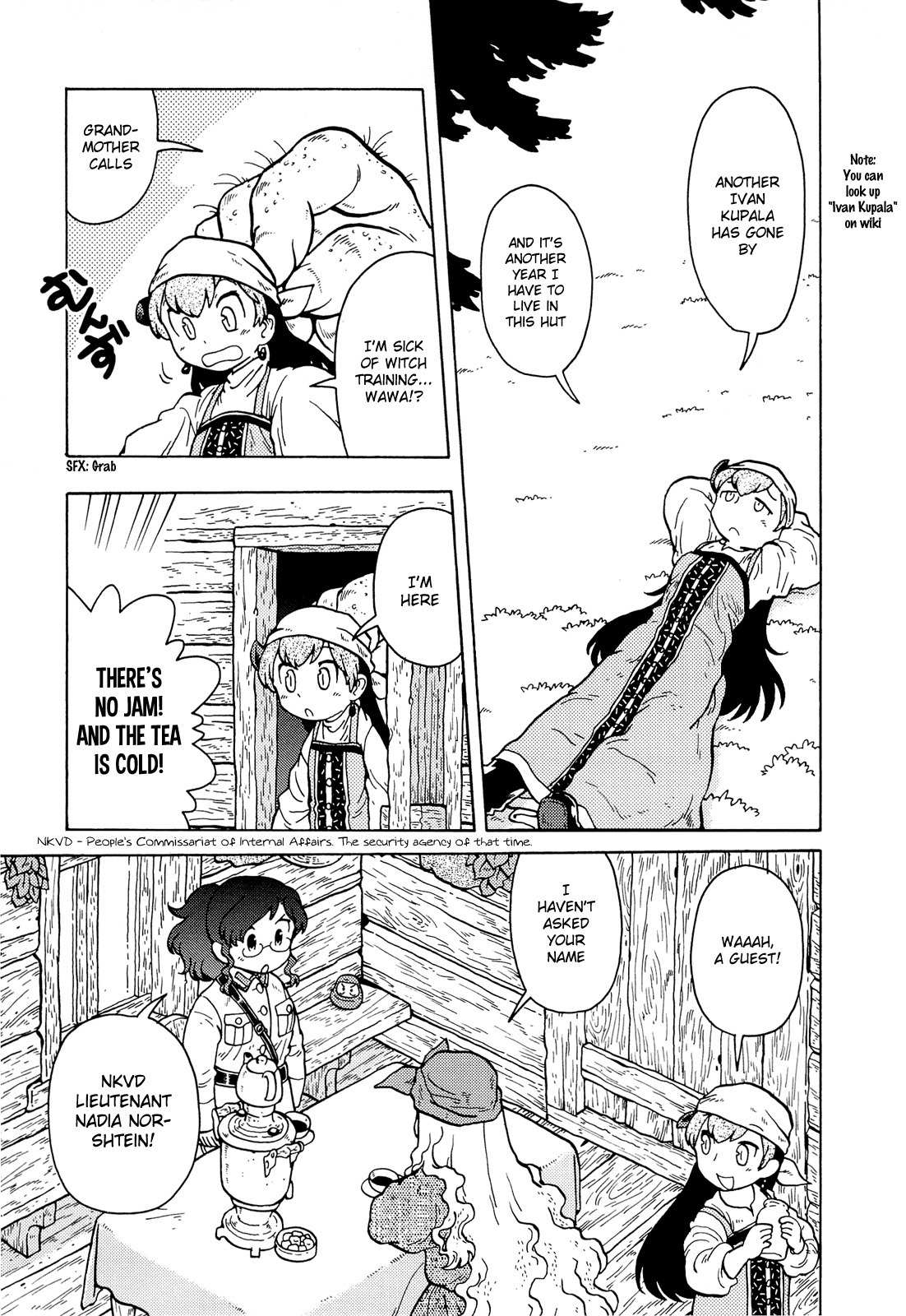 Kutsuzure Sensen - Witch Vasenka's War Chapter 0 page 7 - Chapter 0: The Hut of Baba Yaga