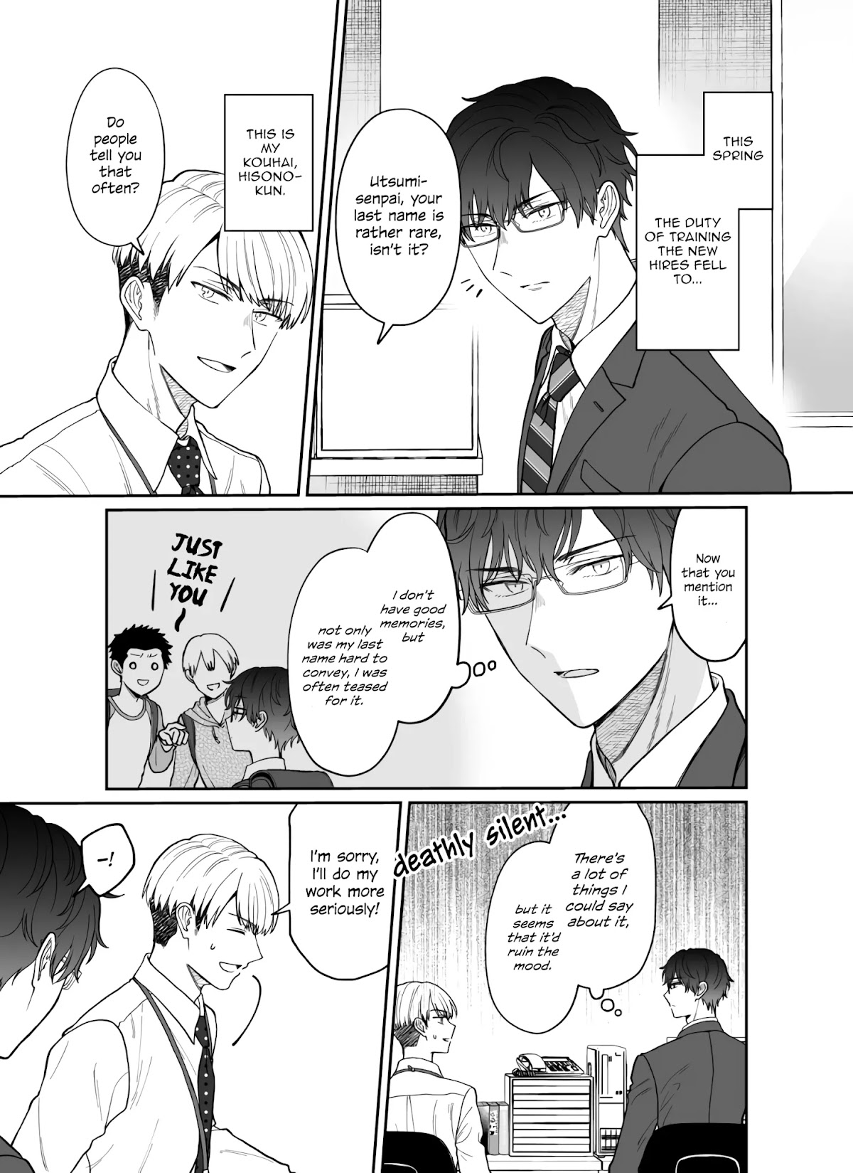 Kuuki ga "Yomeru" Shinnyushain to Buaiso na Senpai no Hanashi Chapter 11 page 1 - Chapter 11