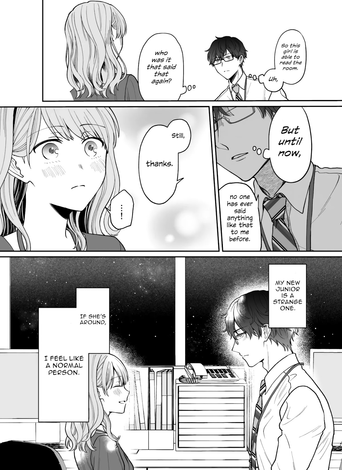 Kuuki ga "Yomeru" Shinnyushain to Buaiso na Senpai no Hanashi Chapter 11 page 6 - Chapter 11