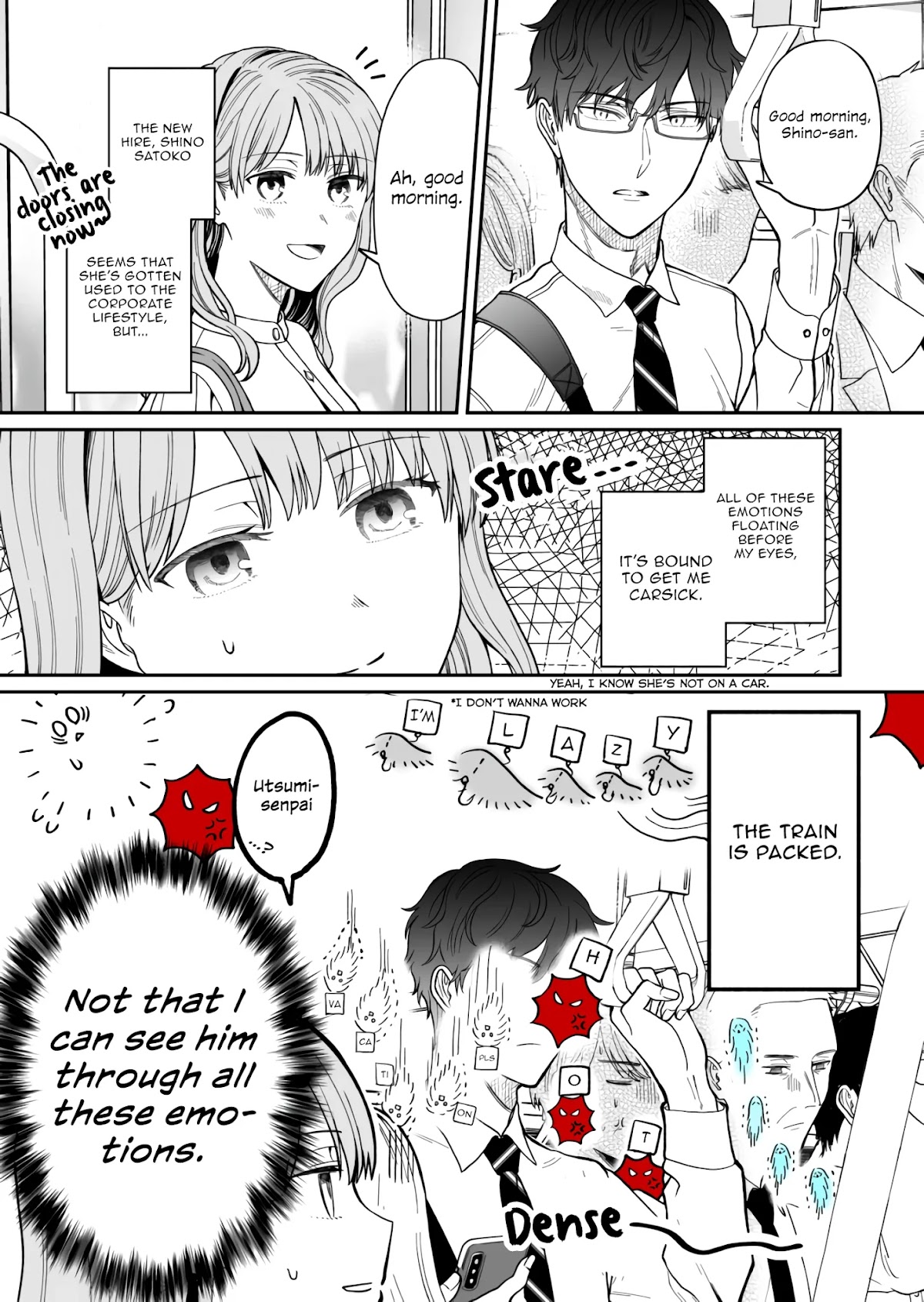 Kuuki ga "Yomeru" Shinnyushain to Buaiso na Senpai no Hanashi Chapter 12 page 1 - Chapter 12
