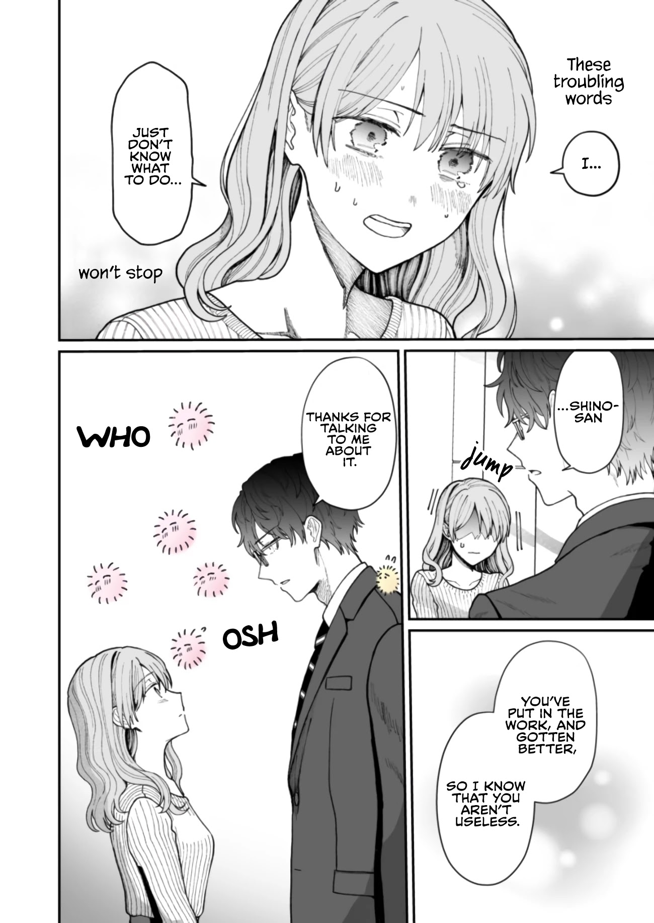 Kuuki ga "Yomeru" Shinnyushain to Buaiso na Senpai no Hanashi Chapter 14 page 14 - Chapter 14