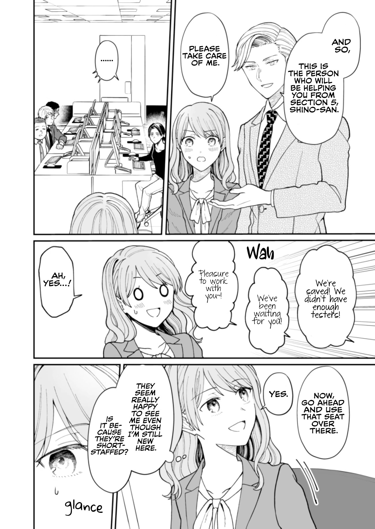 Kuuki ga "Yomeru" Shinnyushain to Buaiso na Senpai no Hanashi Chapter 14 page 2 - Chapter 14