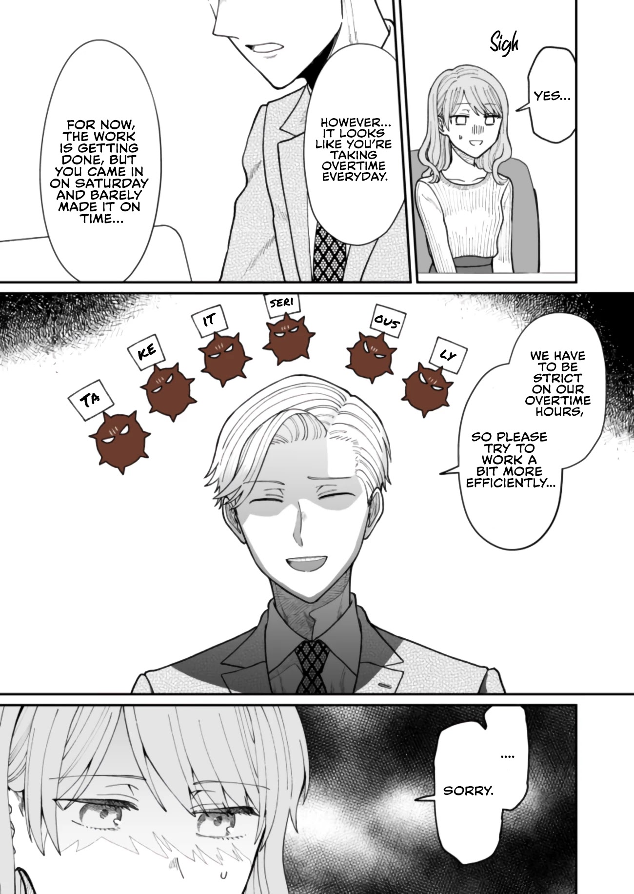 Kuuki ga "Yomeru" Shinnyushain to Buaiso na Senpai no Hanashi Chapter 14 page 9 - Chapter 14