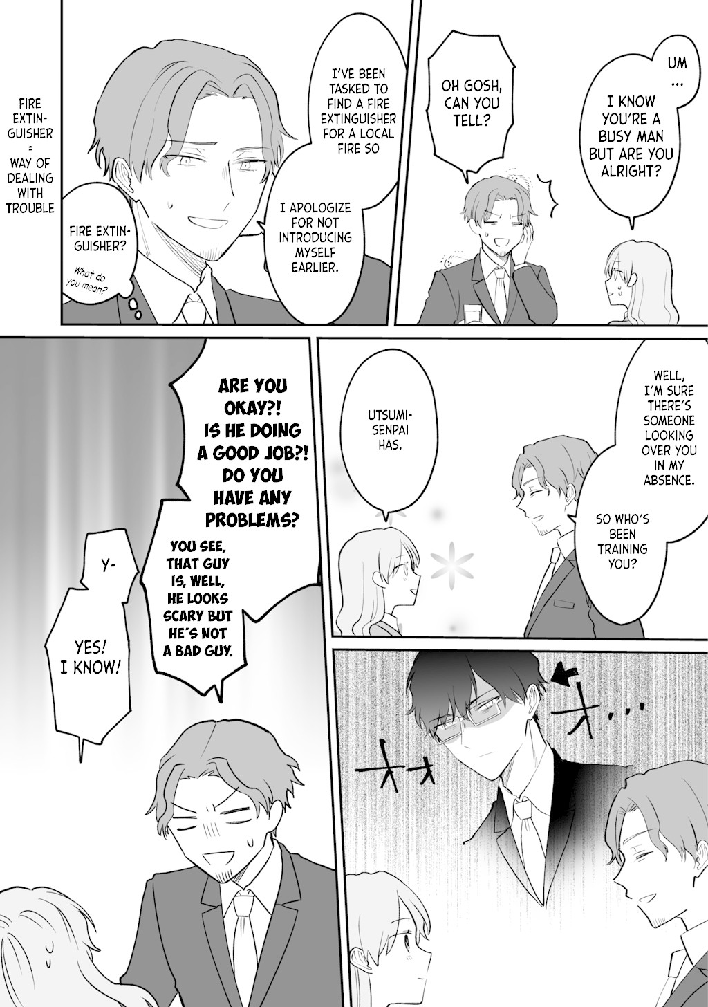 Kuuki ga "Yomeru" Shinnyushain to Buaiso na Senpai no Hanashi Chapter 4 page 2 - Chapter 4