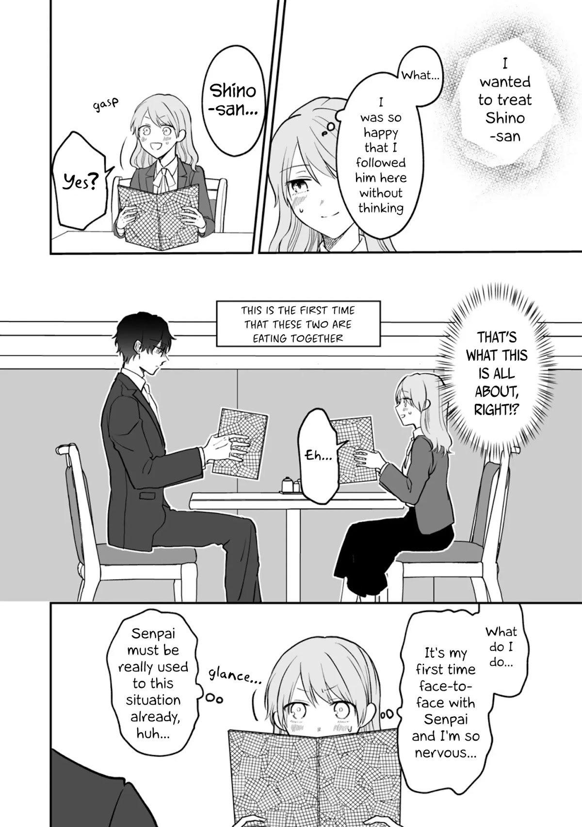 Kuuki ga "Yomeru" Shinnyushain to Buaiso na Senpai no Hanashi Chapter 5.1 page 2 - Chapter 5.1: The End of the Rainy Day & Extras