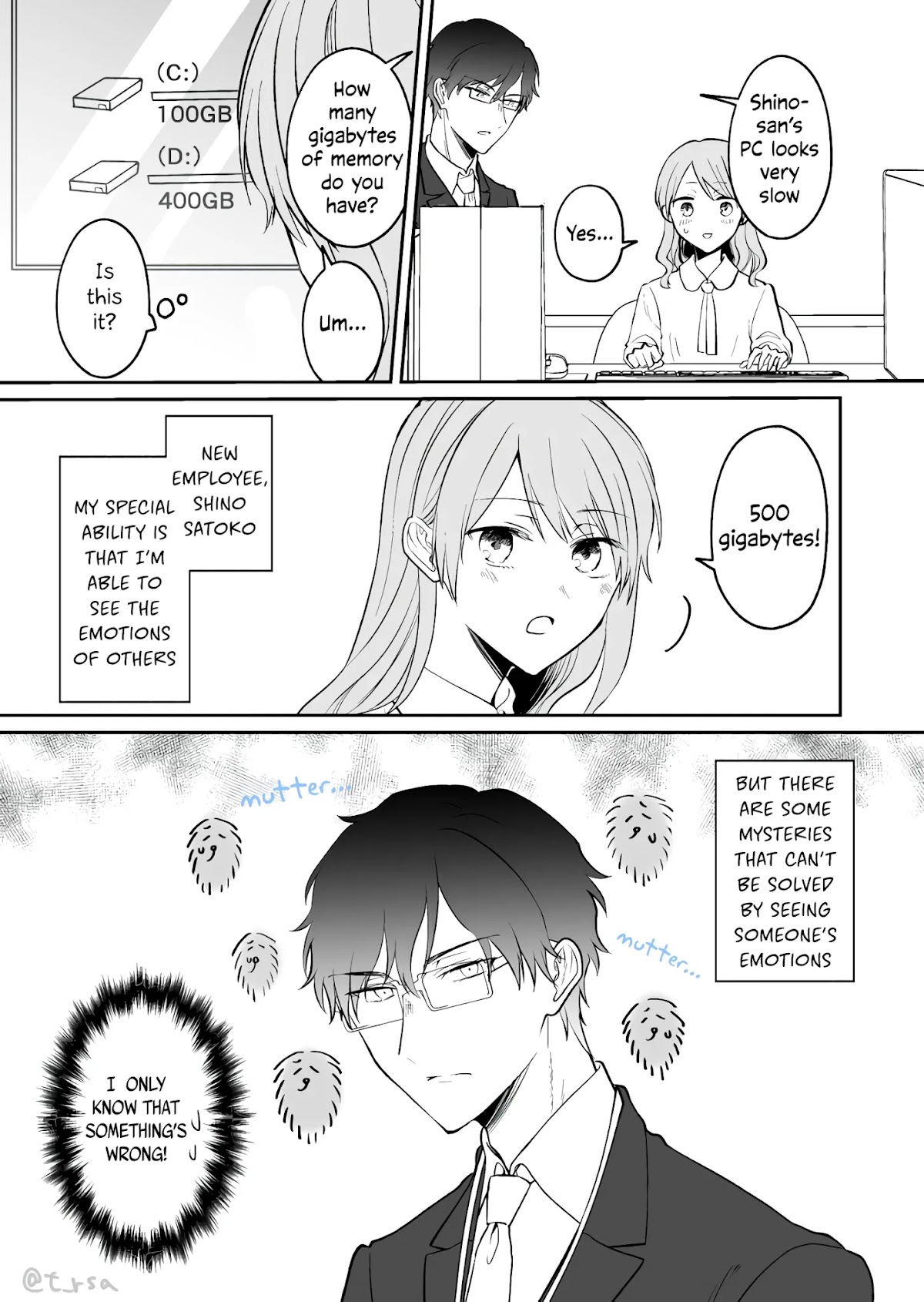Kuuki ga "Yomeru" Shinnyushain to Buaiso na Senpai no Hanashi Chapter 7 page 1 - Chapter 7