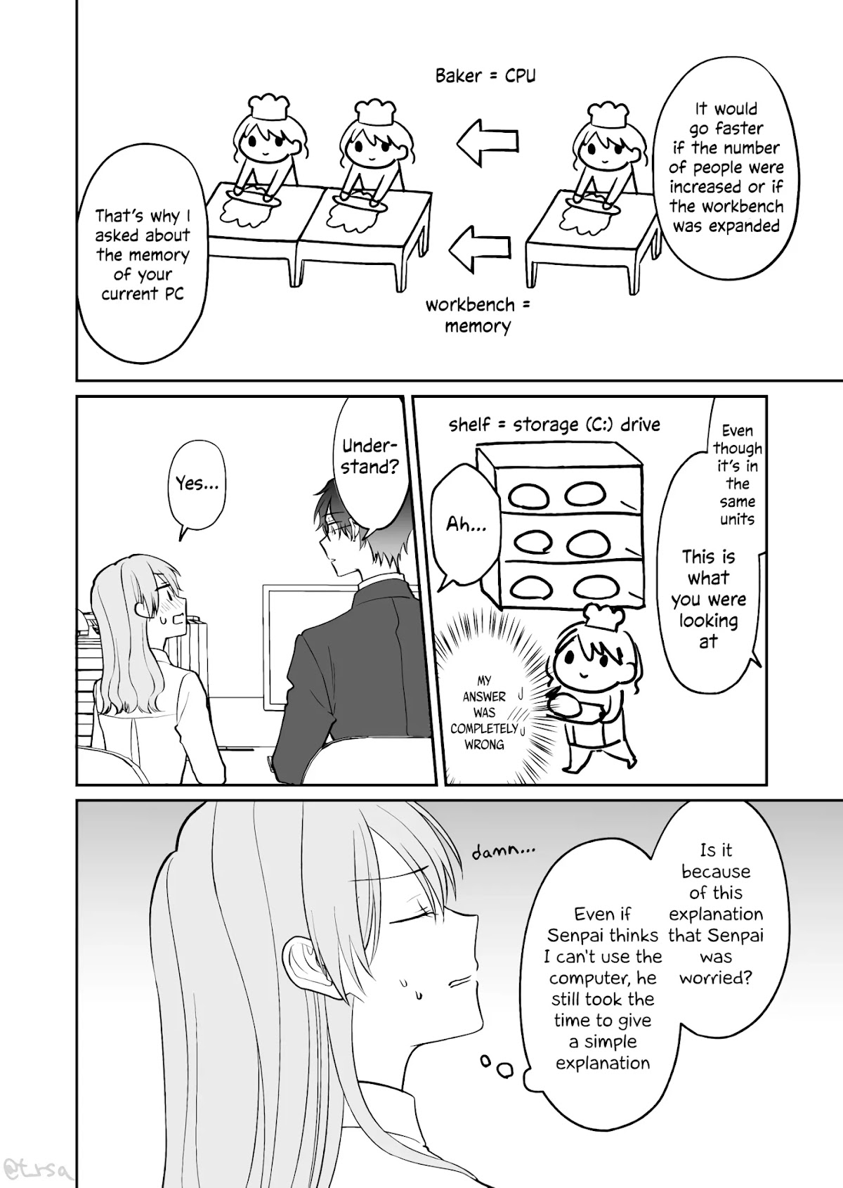 Kuuki ga "Yomeru" Shinnyushain to Buaiso na Senpai no Hanashi Chapter 7 page 4 - Chapter 7