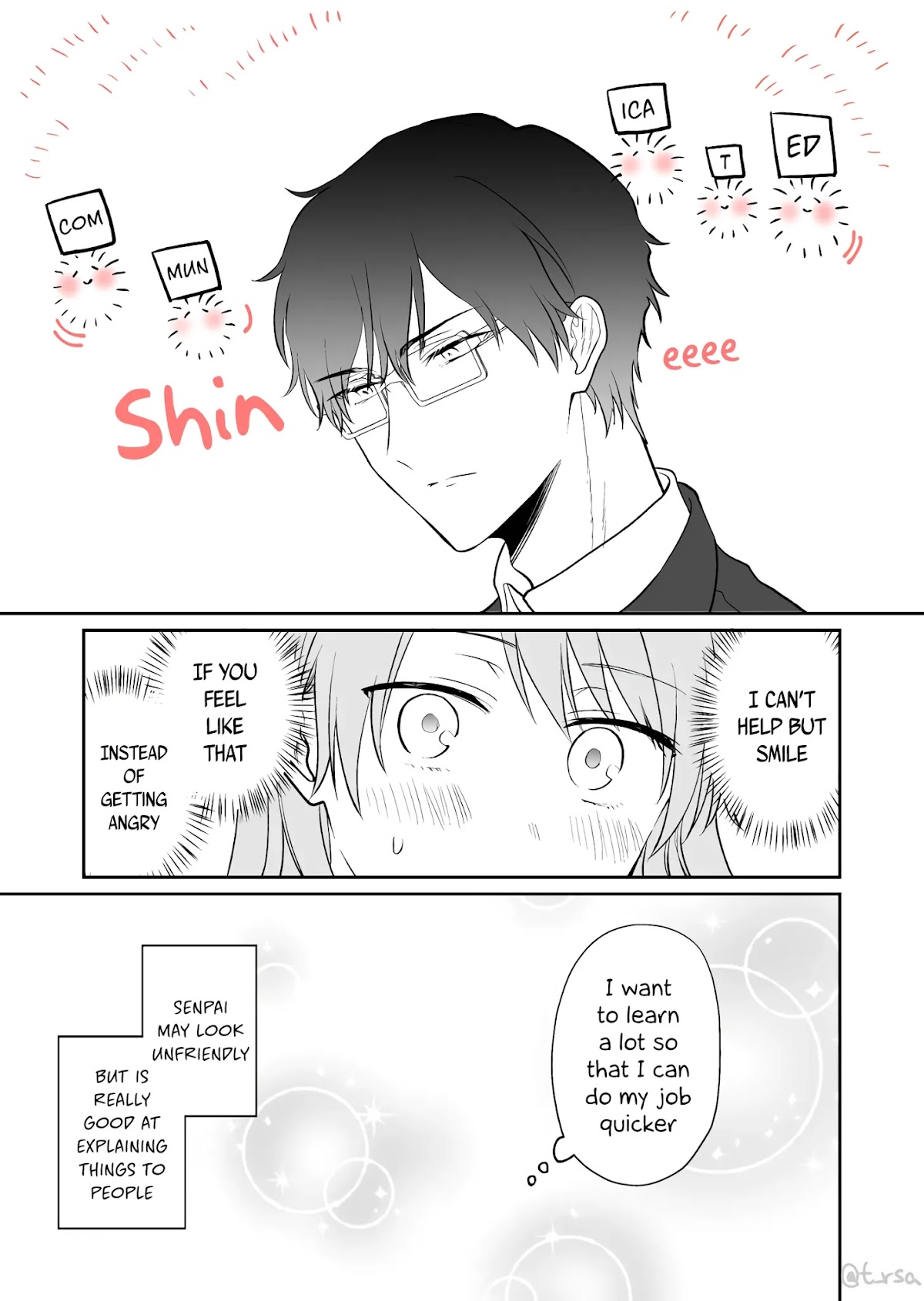 Kuuki ga "Yomeru" Shinnyushain to Buaiso na Senpai no Hanashi Chapter 7 page 5 - Chapter 7