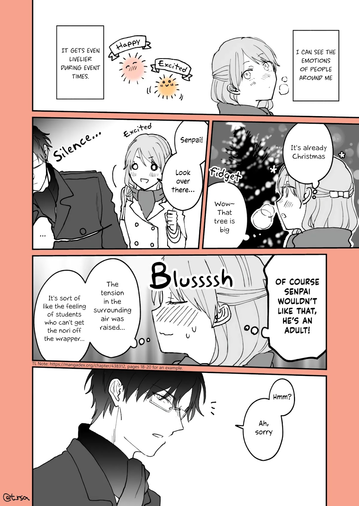 Kuuki ga "Yomeru" Shinnyushain to Buaiso na Senpai no Hanashi Chapter 8.1 page 1 - Chapter 8.1: Christmas Extra