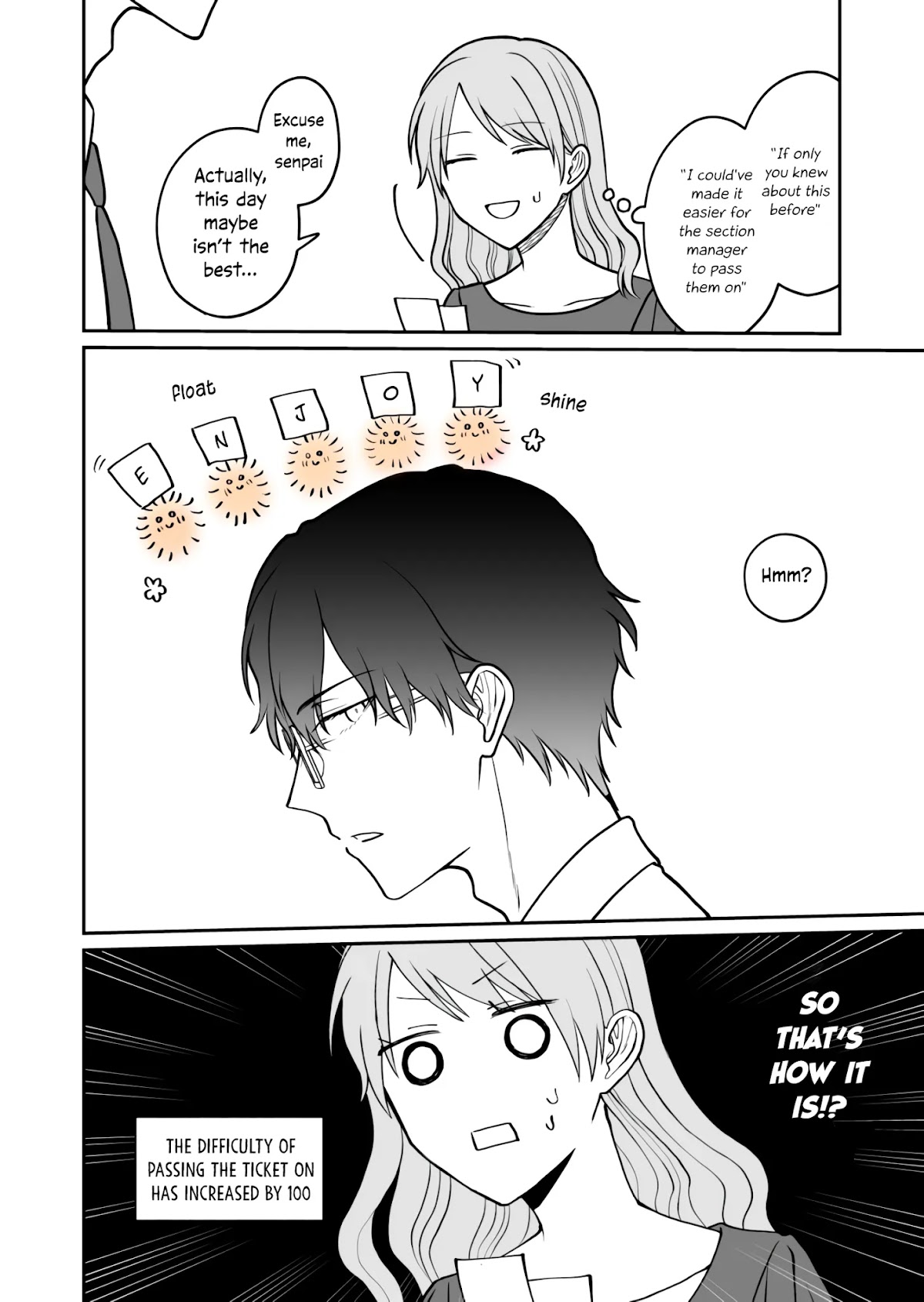 Kuuki ga "Yomeru" Shinnyushain to Buaiso na Senpai no Hanashi Chapter 9 page 5 - Chapter 9