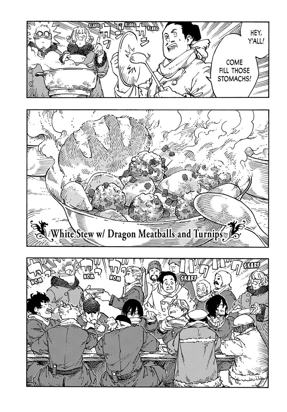 Kuutei Dragons Chapter 100 page 34 - Chapter 100: Break Time White Stew with Meatballs