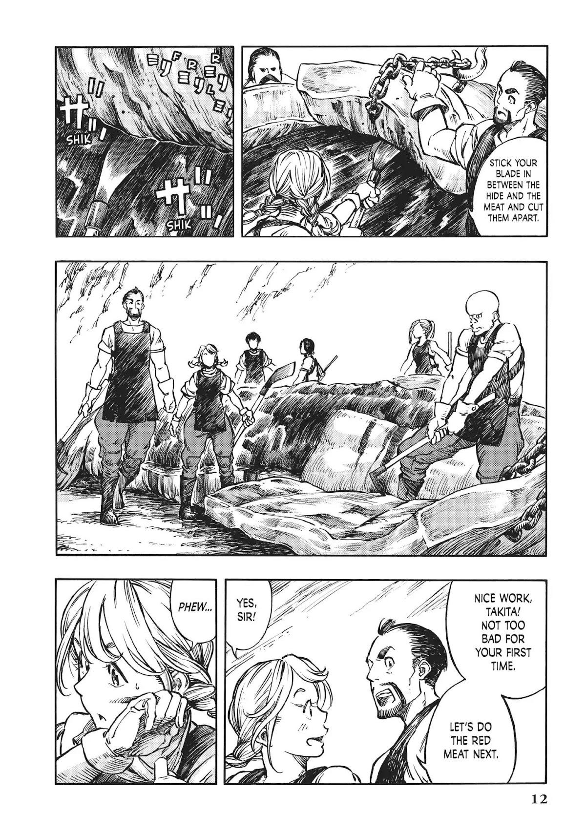 Kuutei Dragons Chapter 6 page 12 - Chapter 6: First Butchering & Dragon Tapestries