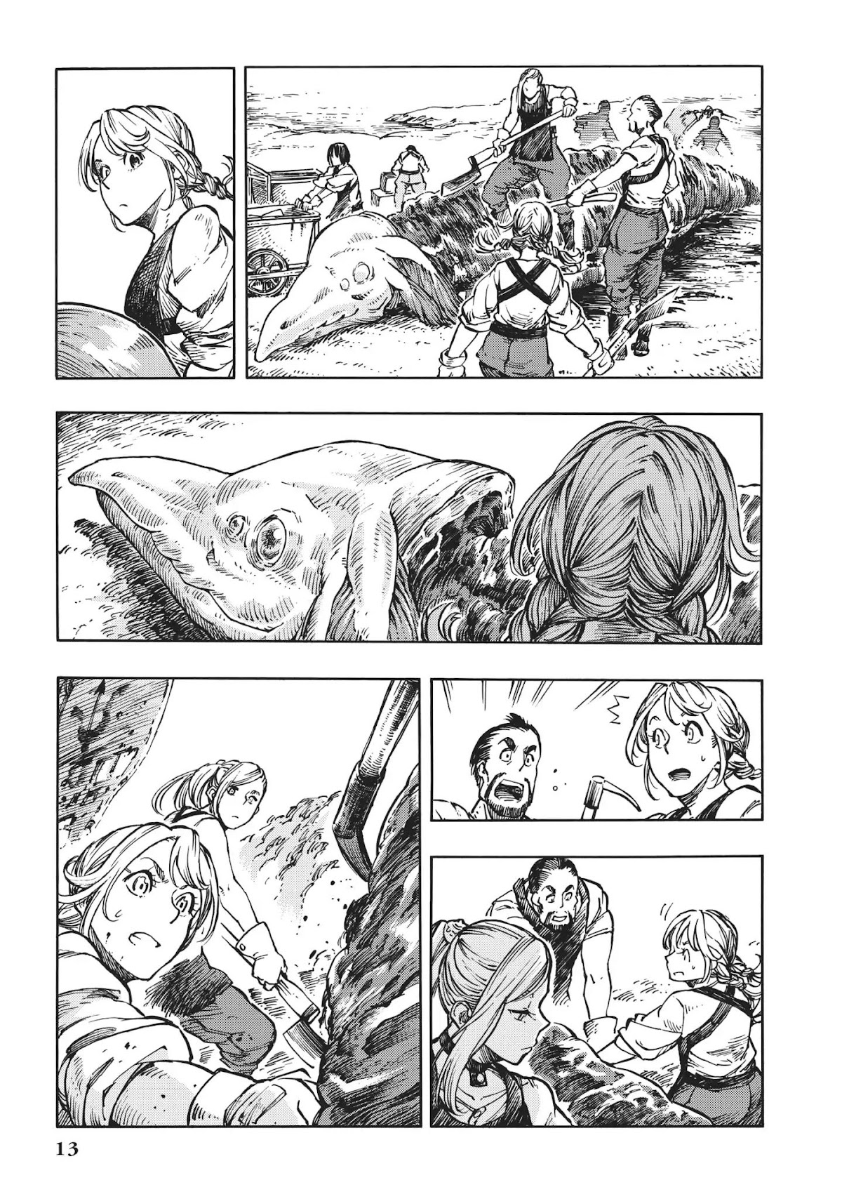 Kuutei Dragons Chapter 6 page 13 - Chapter 6: First Butchering & Dragon Tapestries