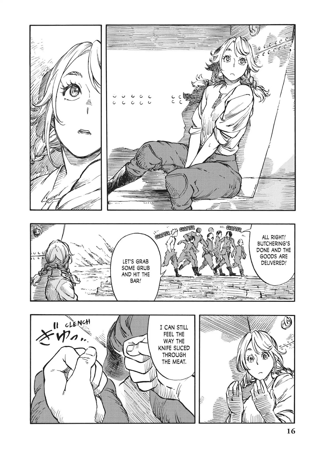 Kuutei Dragons Chapter 6 page 16 - Chapter 6: First Butchering & Dragon Tapestries
