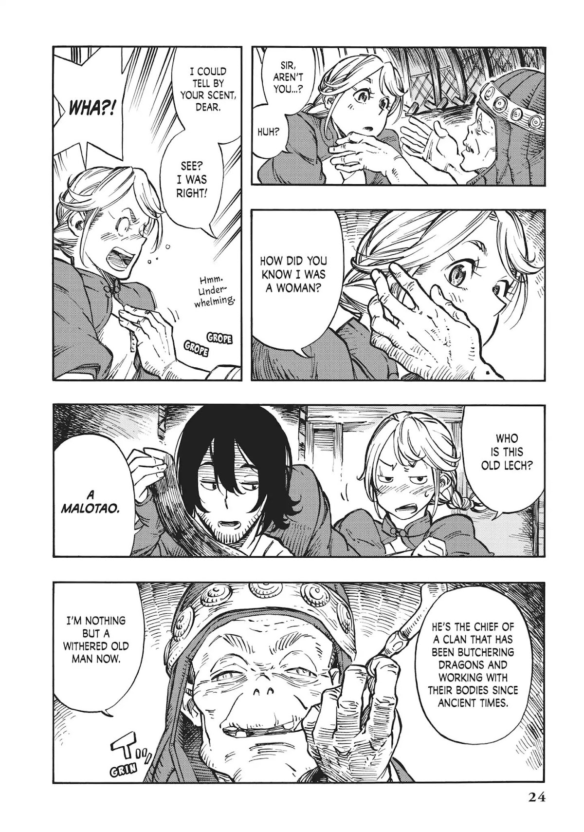 Kuutei Dragons Chapter 6 page 24 - Chapter 6: First Butchering & Dragon Tapestries