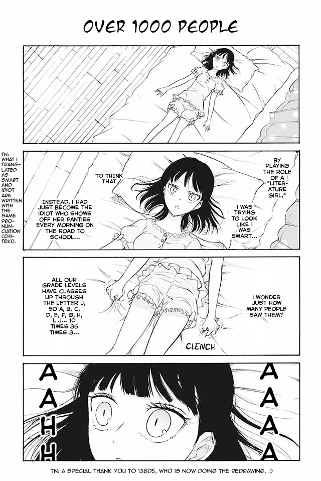 Kuzu to Megane to Bungakushojo (Nise) Chapter 100 page 1 - Chapter 100 : Over 1000 People