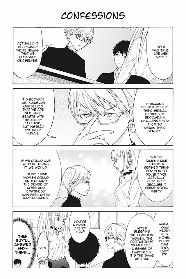 Kuzu to Megane to Bungakushojo (Nise) Chapter 104 page 1 - Chapter 104 : Confessions