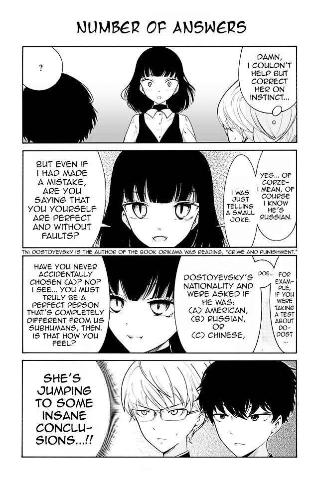 Kuzu to Megane to Bungakushojo (Nise) Chapter 13.2 page 1 - Chapter 13 v2 : Number of Answers