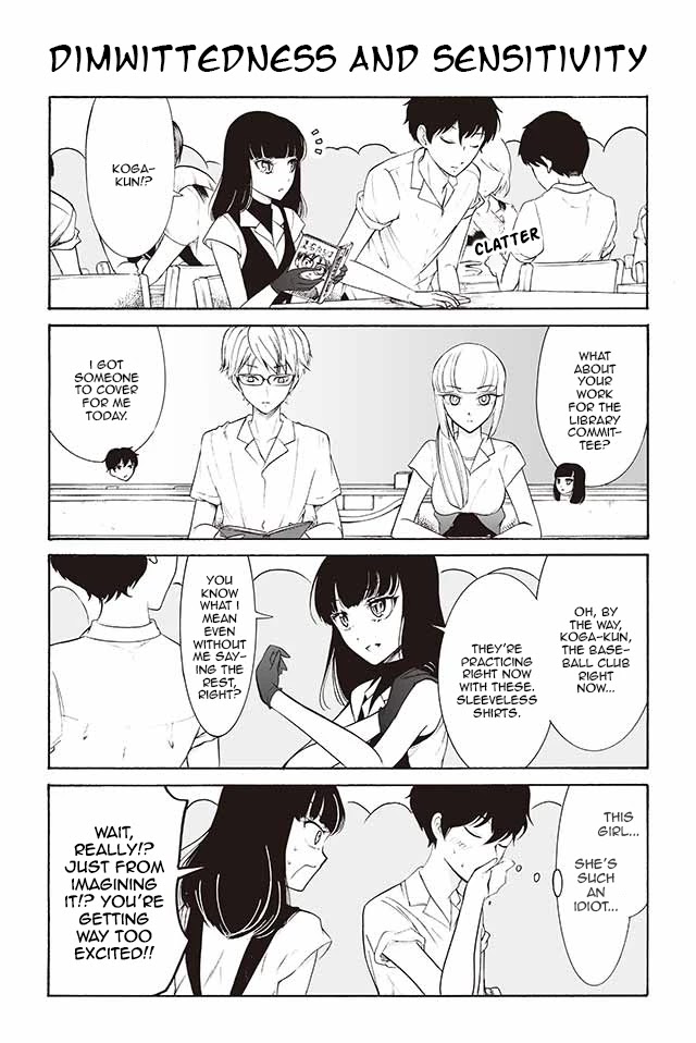 Kuzu to Megane to Bungakushojo (Nise) Chapter 143 page 1 - Chapter 143: Dimwittedness and Sensitivity