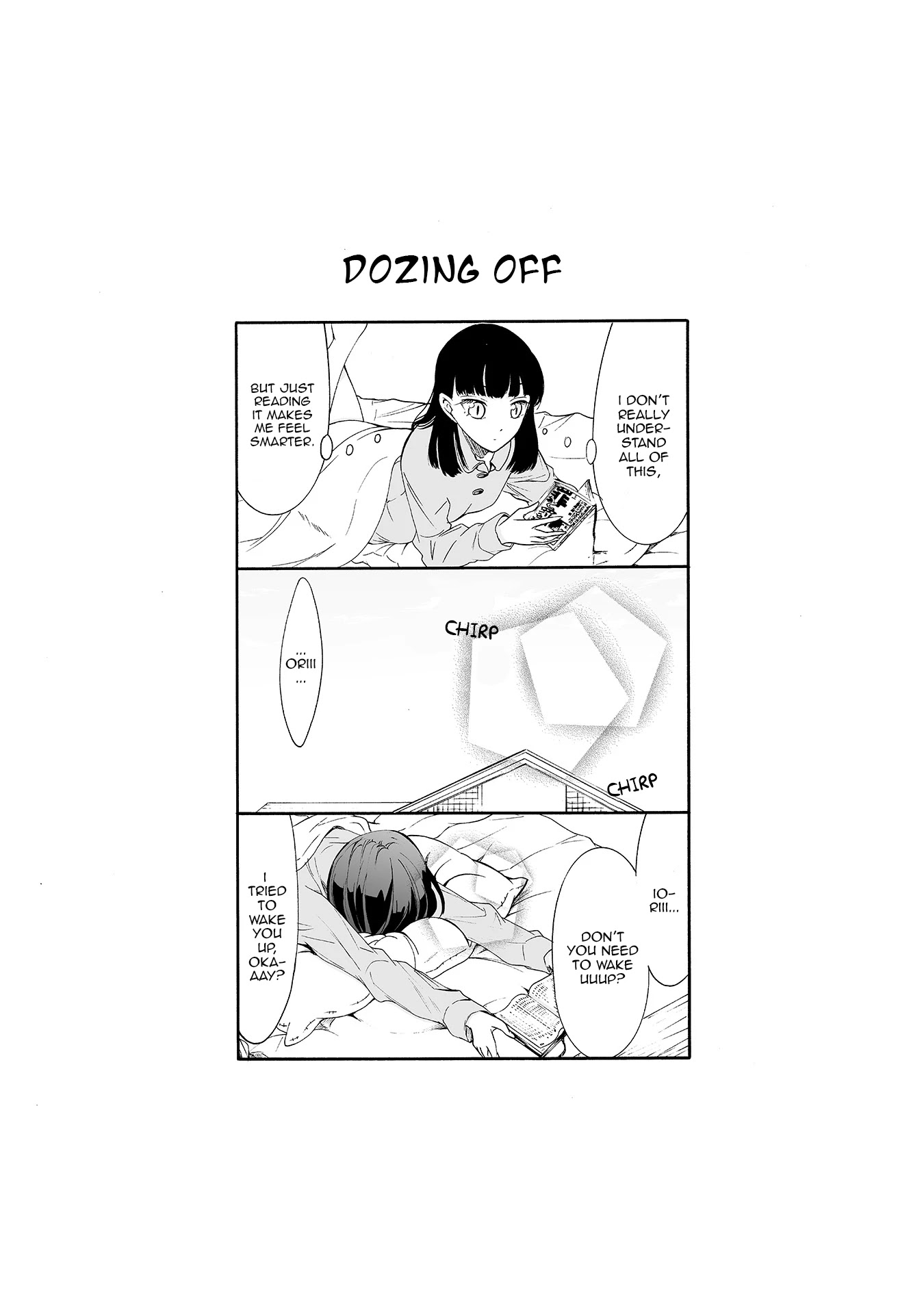 Kuzu to Megane to Bungakushojo (Nise) Chapter 28.5 page 1 - Chapter 28.5: Dozing Off