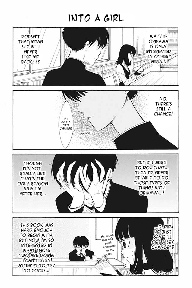 Kuzu to Megane to Bungakushojo (Nise) Chapter 55 page 1 - Chapter 55 : Into a Girl