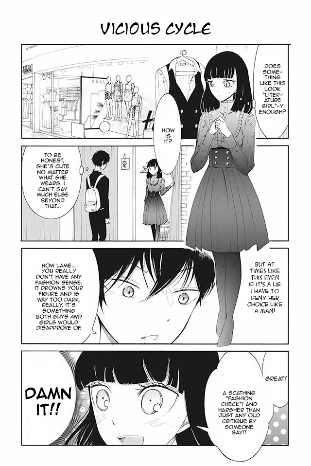 Kuzu to Megane to Bungakushojo (Nise) Chapter 69 page 1 - Chapter 69 : Vicious Cycle