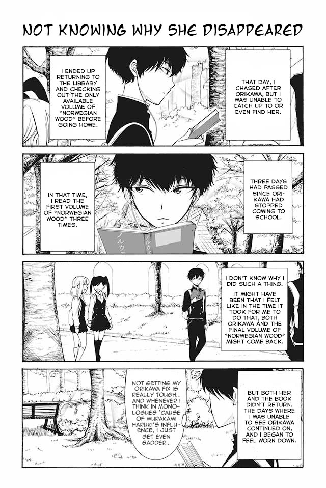 Kuzu to Megane to Bungakushojo (Nise) Chapter 99 page 1 - Chapter 99: Not Knowing Why She Disappeared