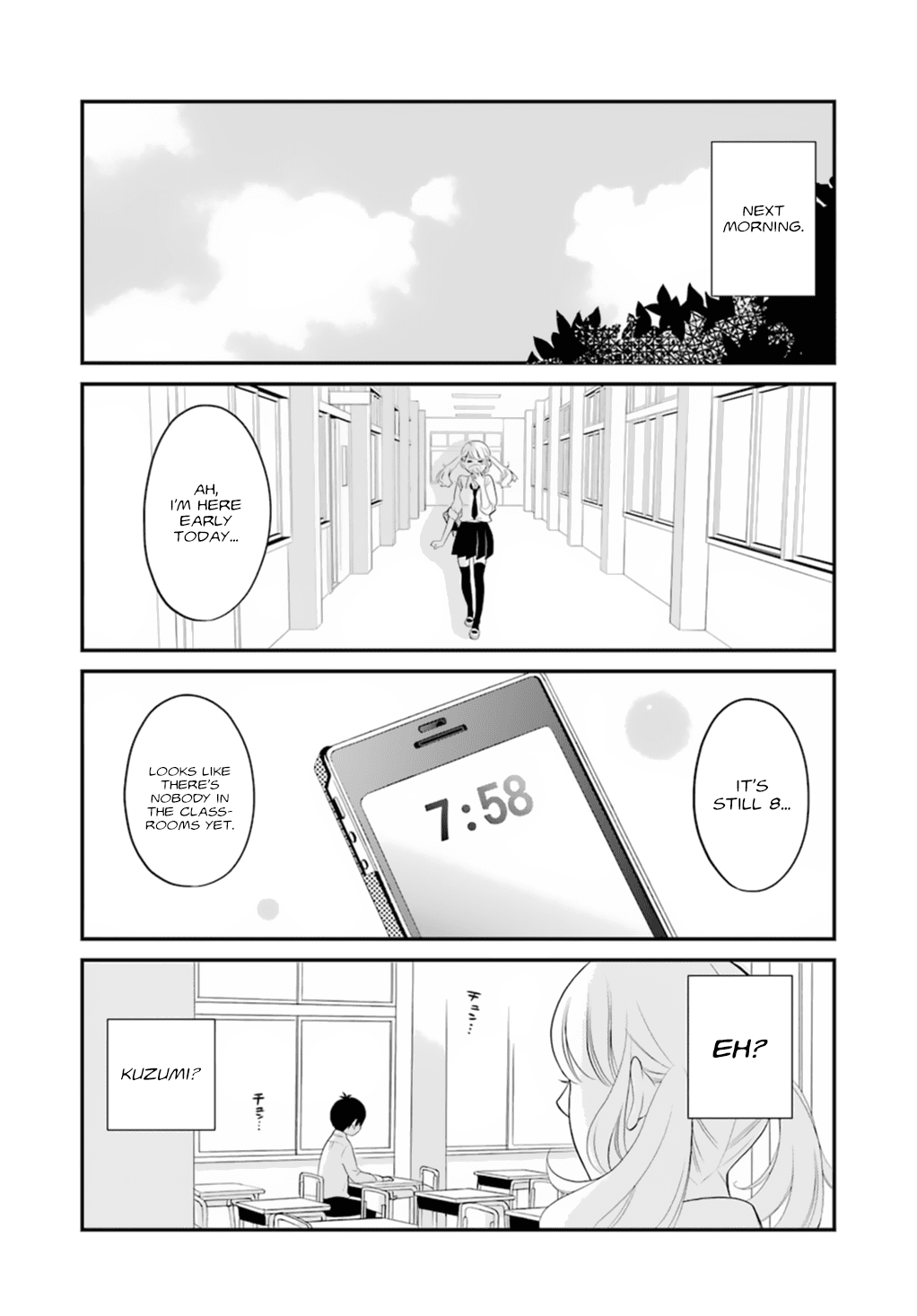 Kuzumi-kun, Kuuki Yometemasu ka? Chapter 0.1 page 15 - Chapter 0.1: The boring guy who's in my sights