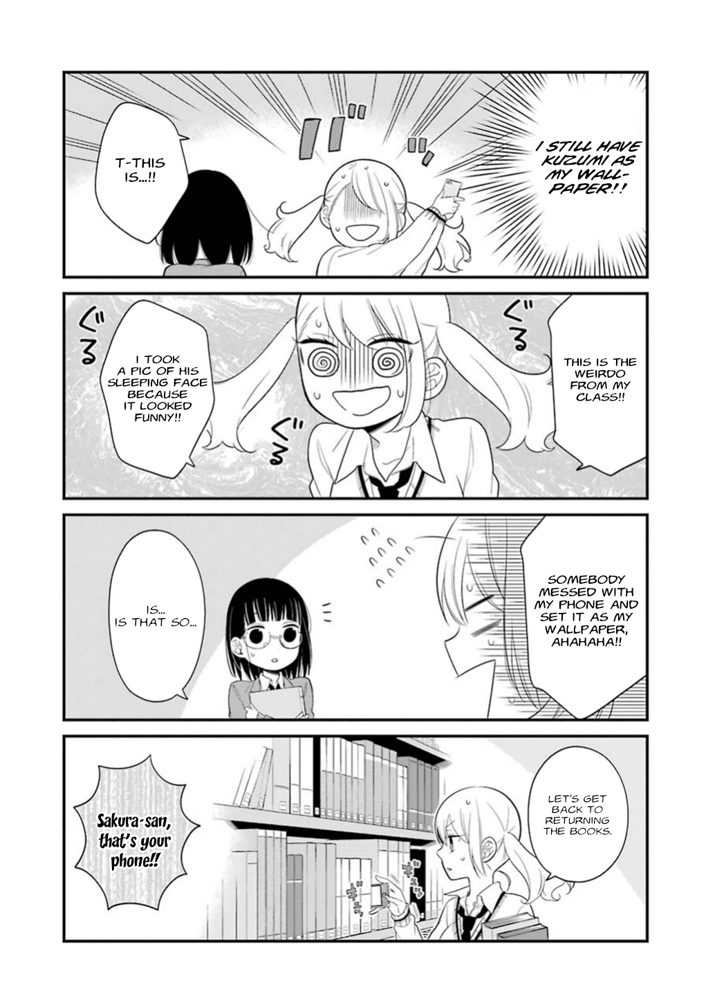 Kuzumi-kun, Kuuki Yometemasu ka? Chapter 12 page 24 - Chapter 12: Be Quiet in the Library