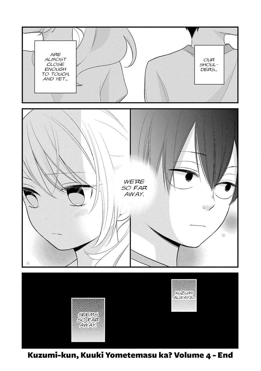 Kuzumi-kun, Kuuki Yometemasu ka? Chapter 25 page 24 - Chapter 25: The distance between them