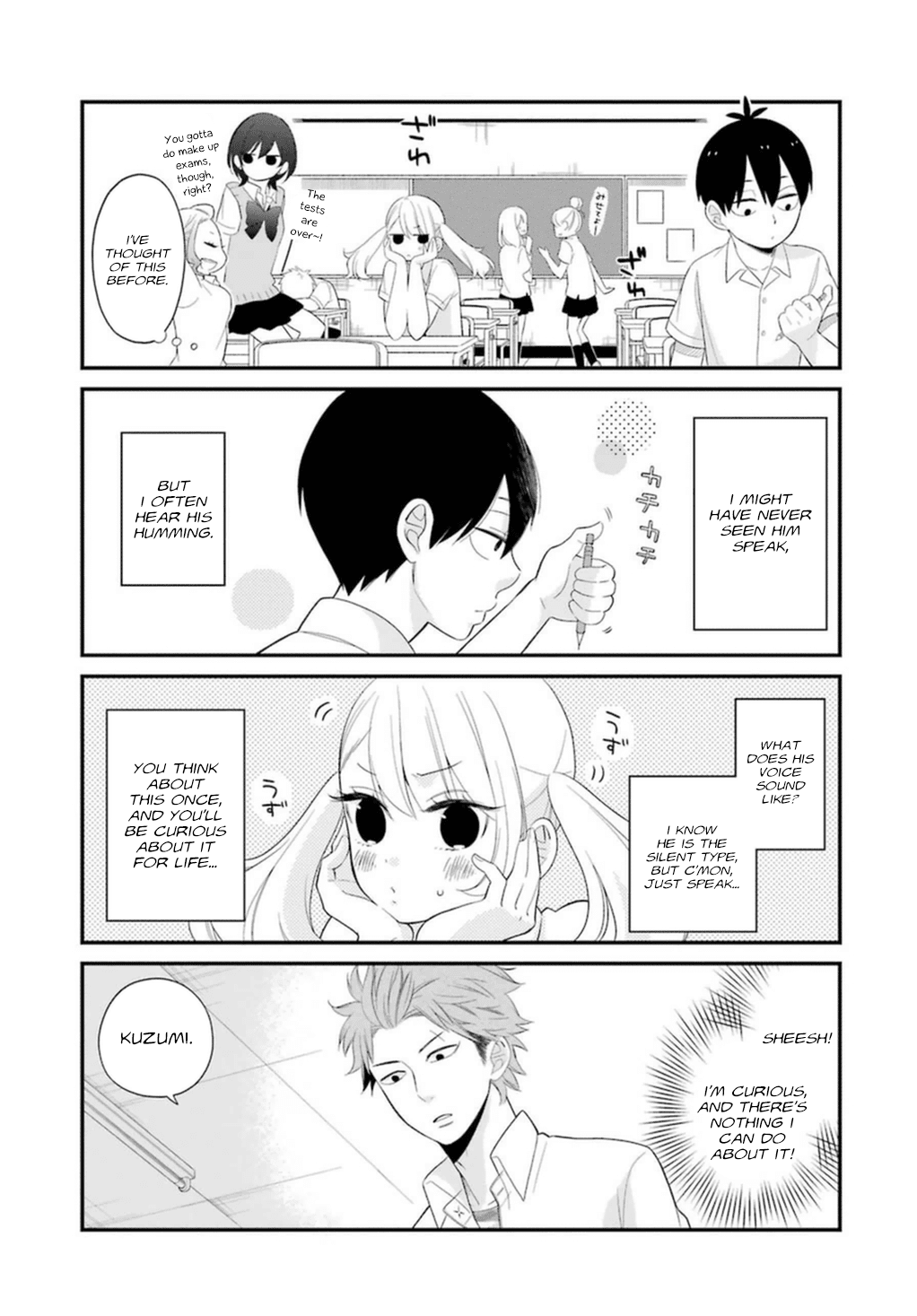Kuzumi-kun, Kuuki Yometemasu ka? Chapter 4 page 3 - Chapter 4: I want to hear your voice right now