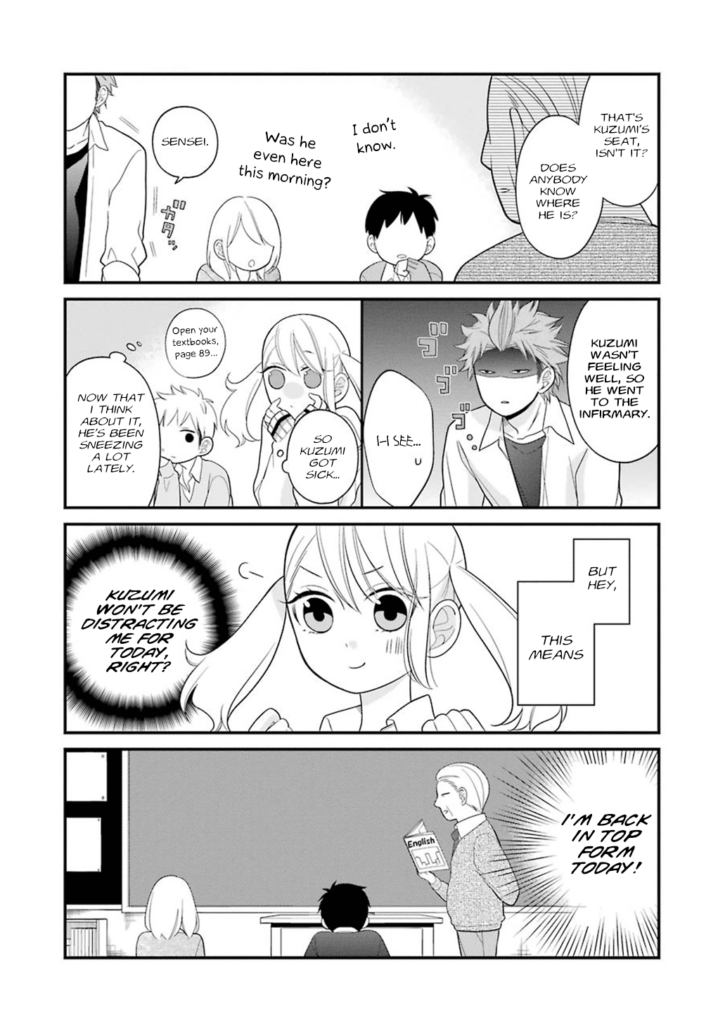 Kuzumi-kun, Kuuki Yometemasu ka? Chapter 8 page 3 - Chapter 8: A Classroom Without You