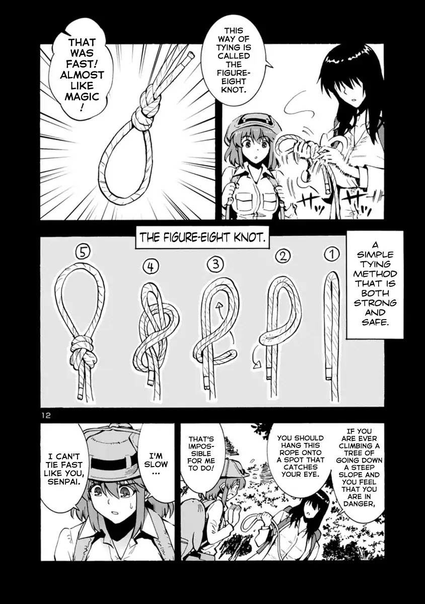 Kyochuu Rettou Chapter 44 page 12 - Chapter 44: Extra Chapter: How to walk in the mountains [END]