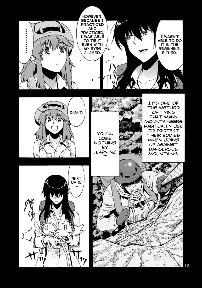 Kyochuu Rettou Chapter 44 page 13 - Chapter 44: Extra Chapter: How to walk in the mountains [END]