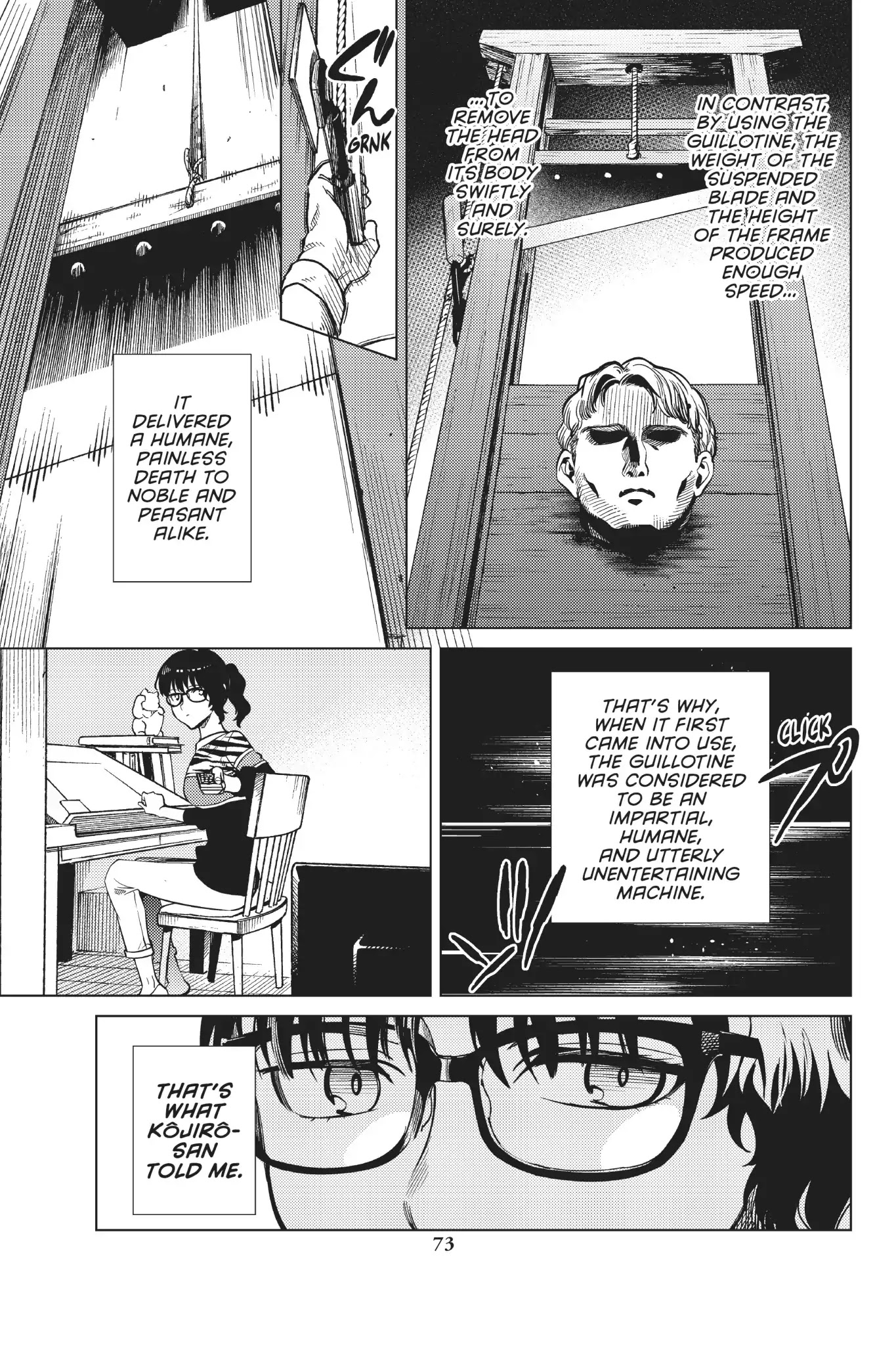 Kyokou Suiri Chapter 21 page 9 - Chapter 21: Guillotine Sanshirô Part One