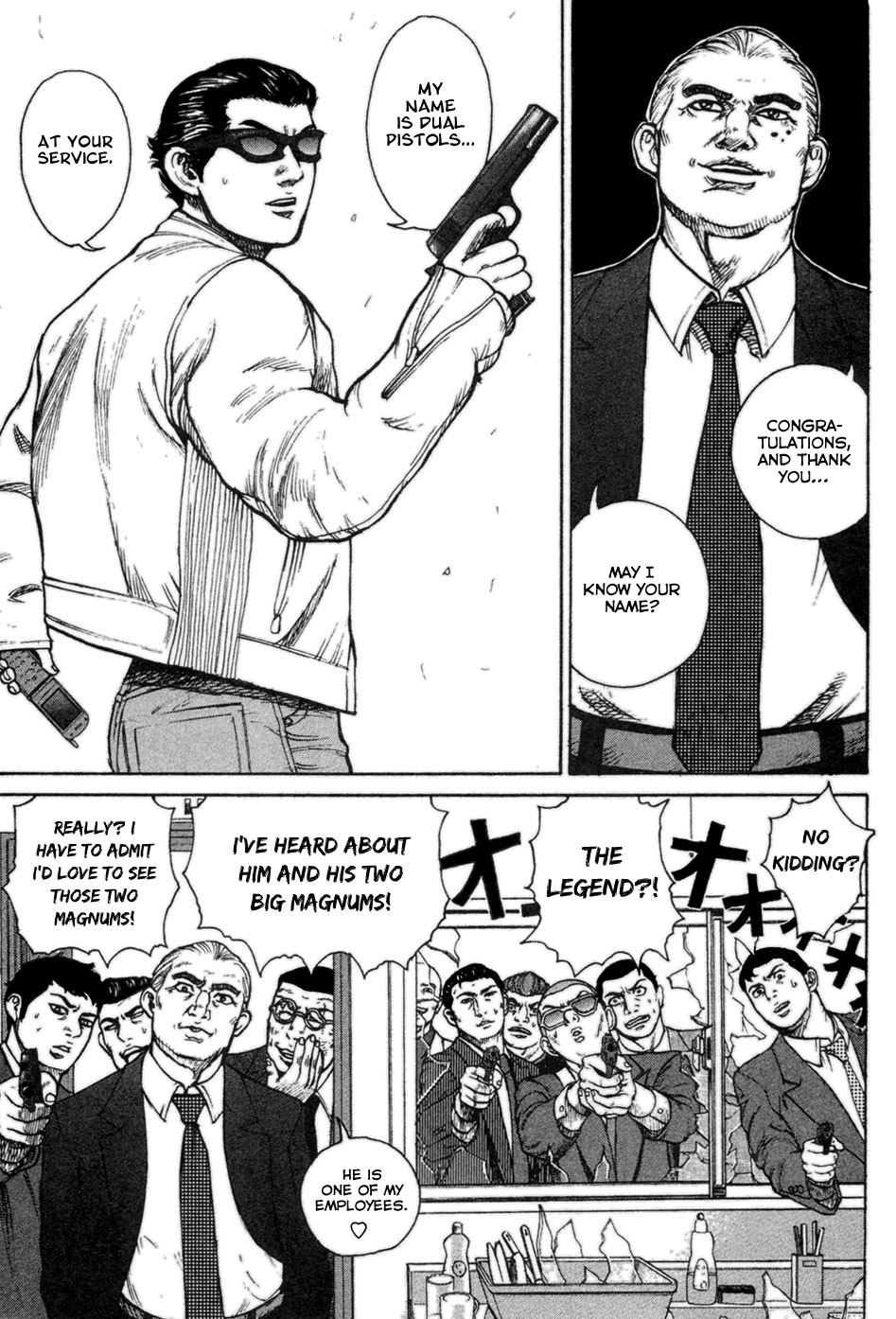 Kyou kara Hitman Chapter 17 page 24 - Chapter 17 : A Cellphone in His Left Hand, a Gun in His Right Hand, and in the Middle...