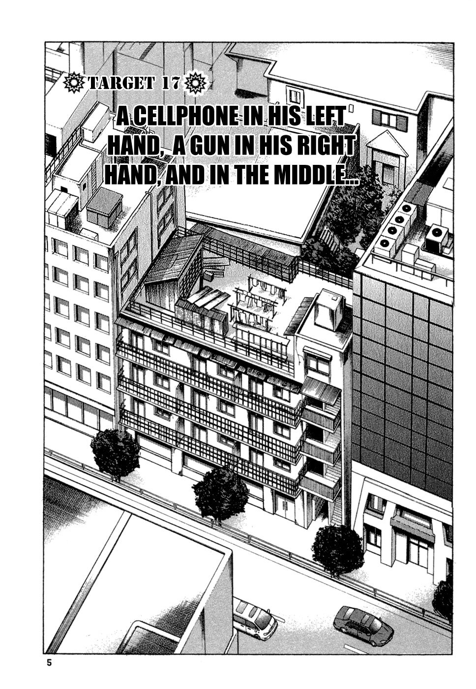 Kyou kara Hitman Chapter 17 page 8 - Chapter 17 : A Cellphone in His Left Hand, a Gun in His Right Hand, and in the Middle...