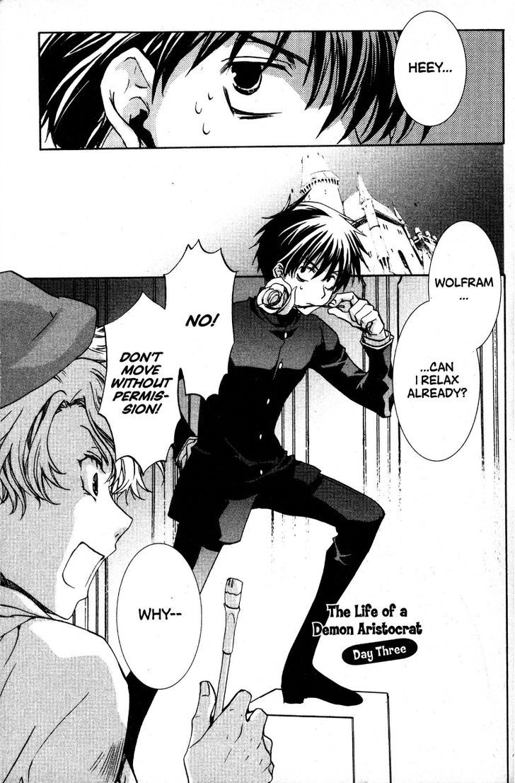 Kyou Kara Maoh Chapter 35.5 page 1 - Chapter 35.5 : The Life of a Demon Aristocrat (Day Three)