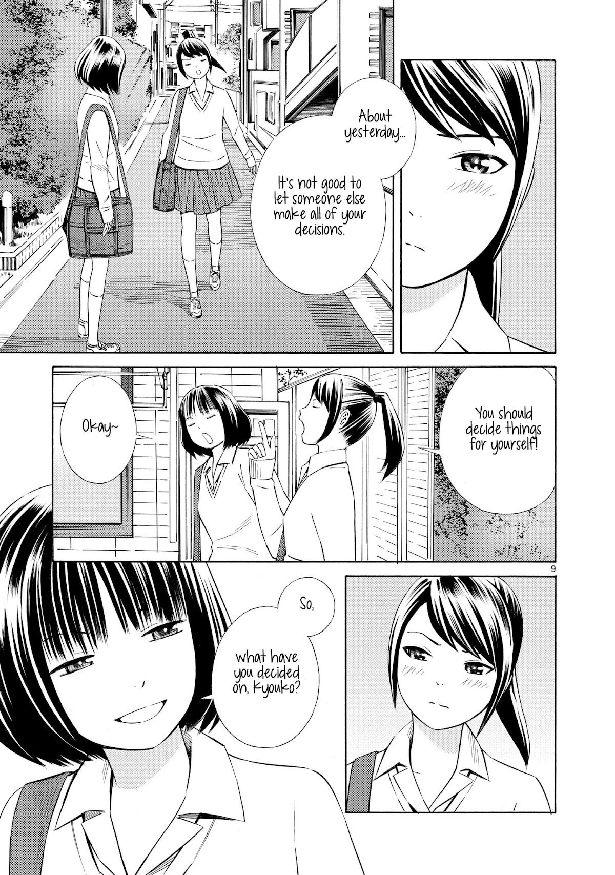 Kyou Kara Mirai Chapter 1 page 9 - Chapter 1: Miku's Confession