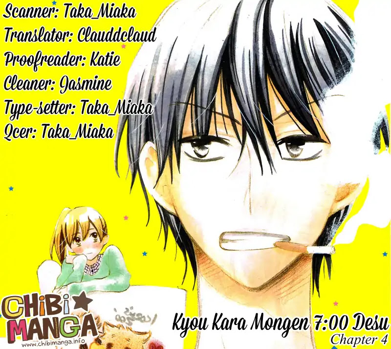 Kyou Kara Mongen 7:00 Desu Chapter 4 page 1 - Chapter 4