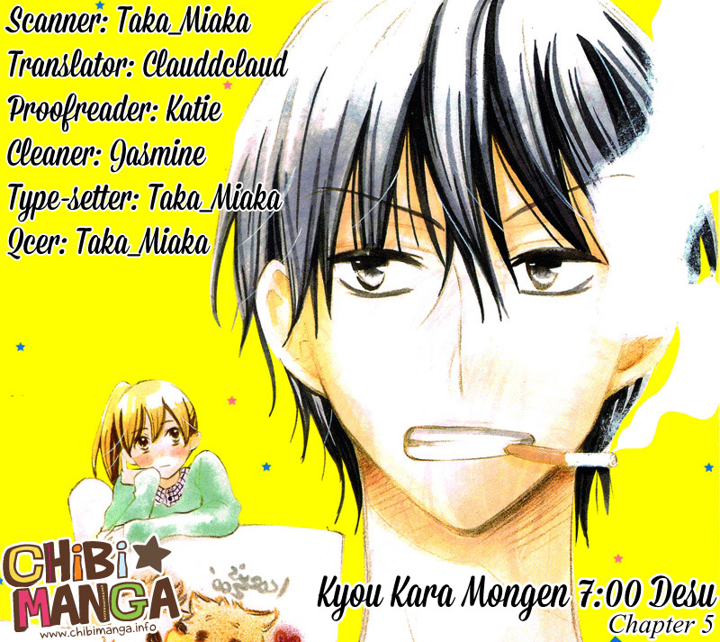 Kyou Kara Mongen 7:00 Desu Chapter 5 page 1 - Chapter 5