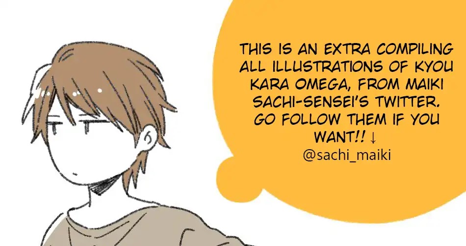 Kyou Kara Omega ni Narimashita. Chapter 6.1 page 1 - Chapter 6.1: Twitter Extra